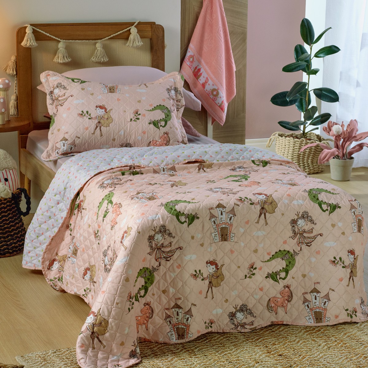 kit cobre leito casual kids pricesa