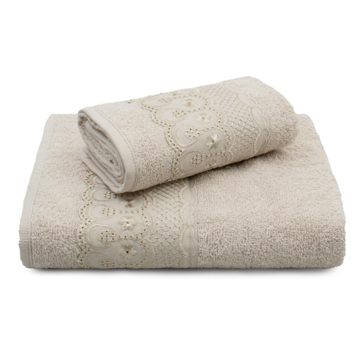 jogo 2 pcs bege glace