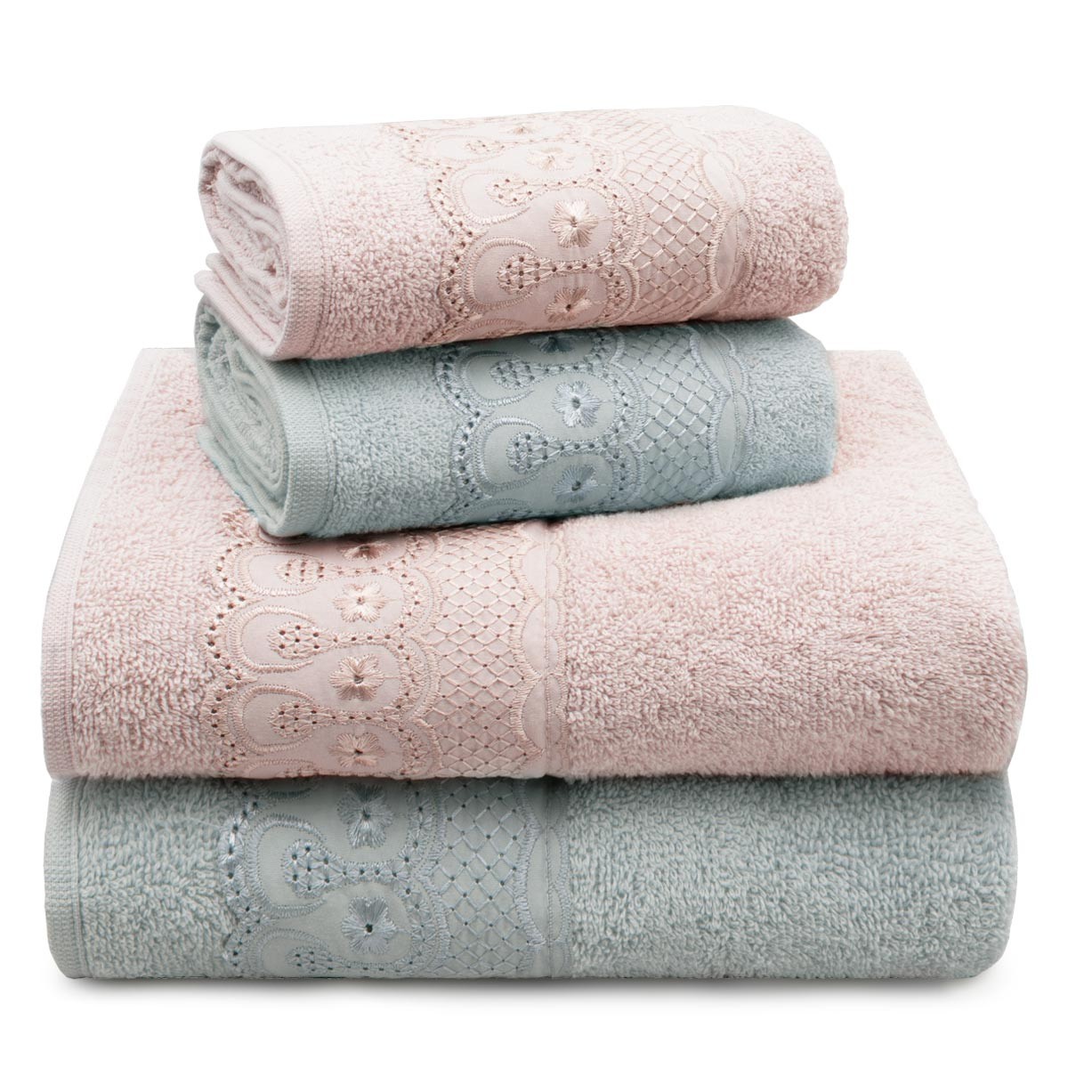 jogo 4 pcs rosa secrets cinza vapor