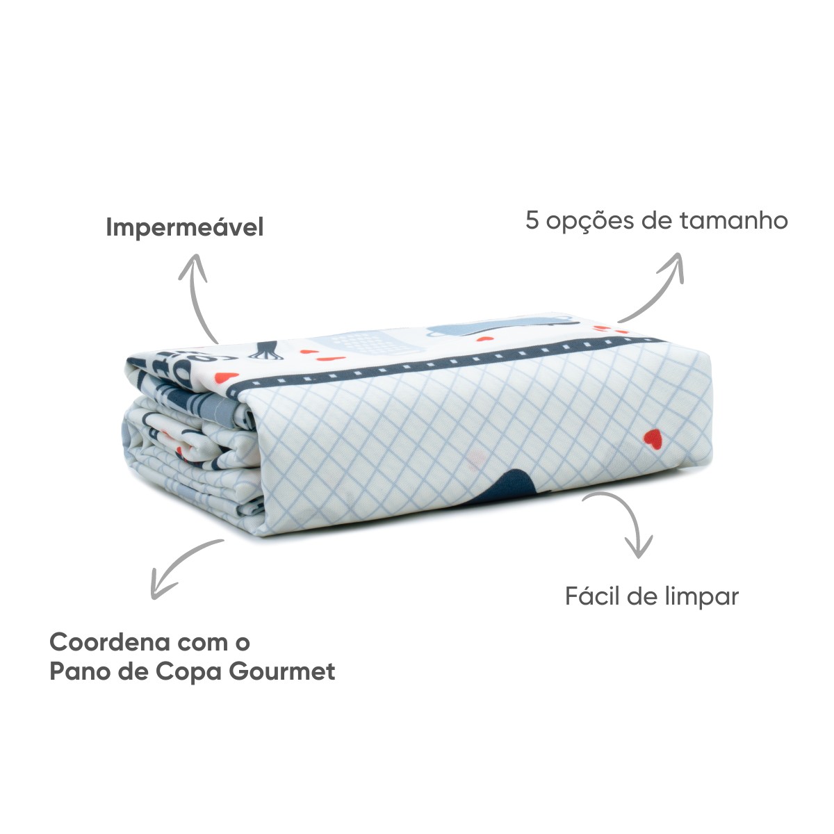 toalha de mesa gourmet super lima appel home panelas