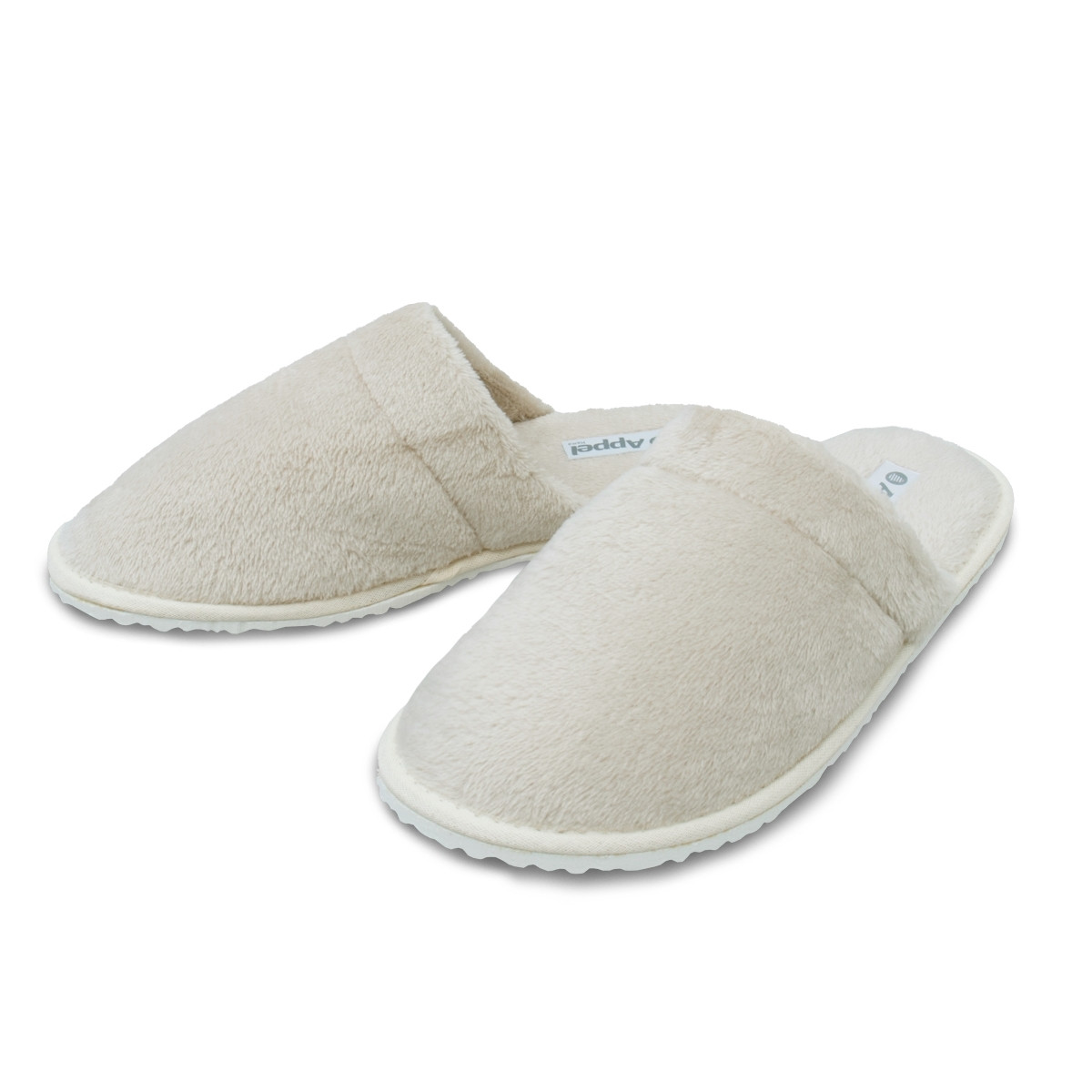 pantufa microfibra flannel areia