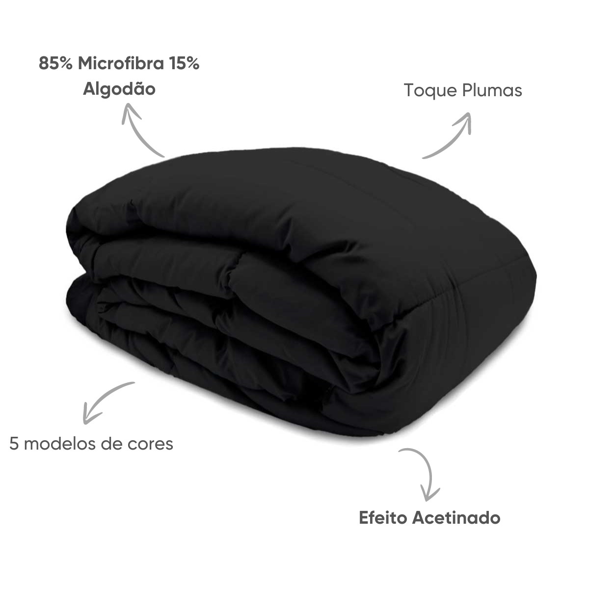 edredom diamond black 8