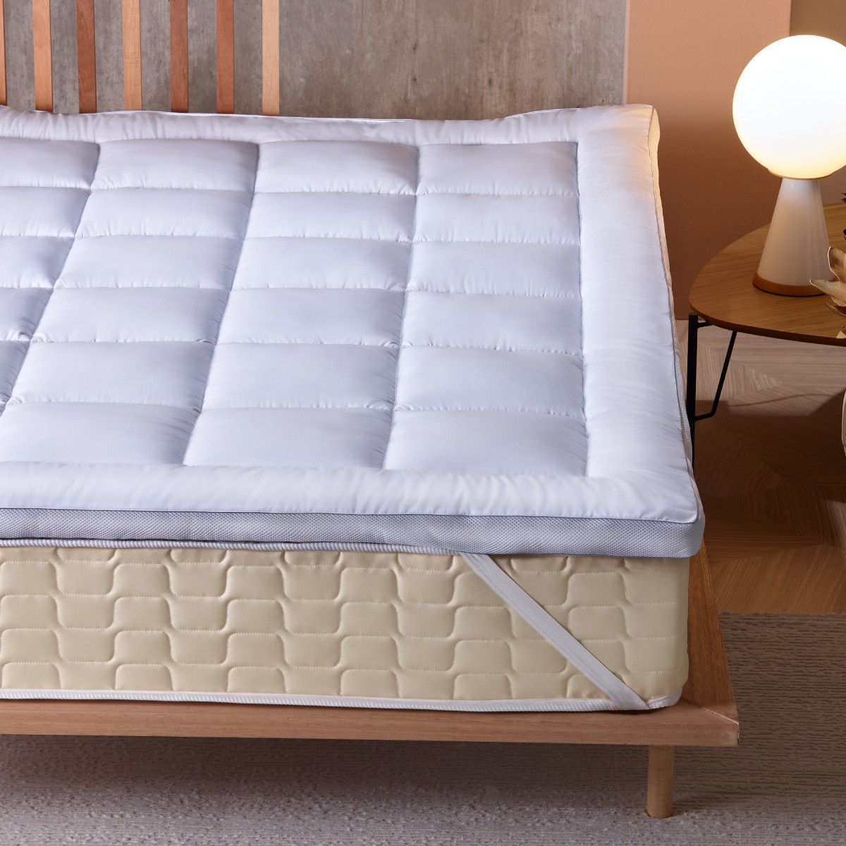 pillow top toque de plumas diamond appel