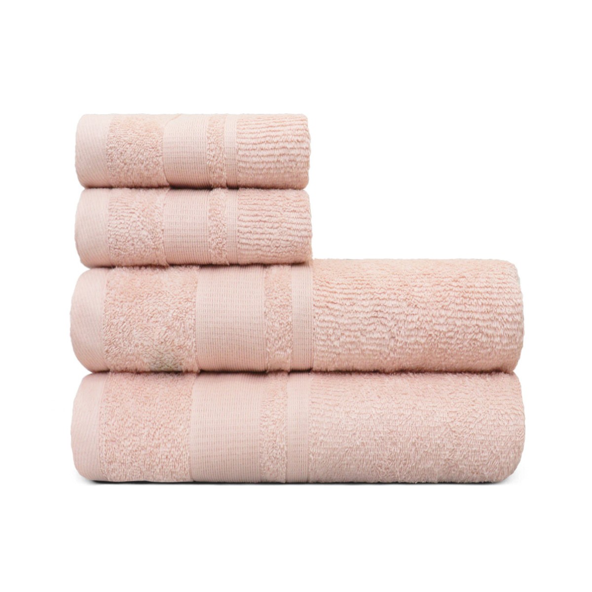 jogo 4pcs rosa cristal