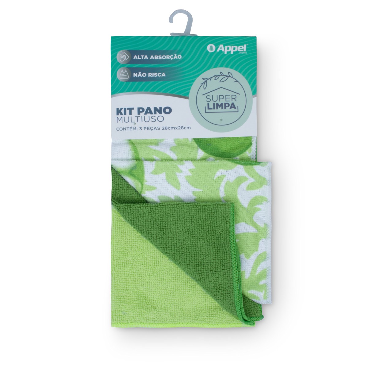 kit pano multiuso 3pecas maca appel home