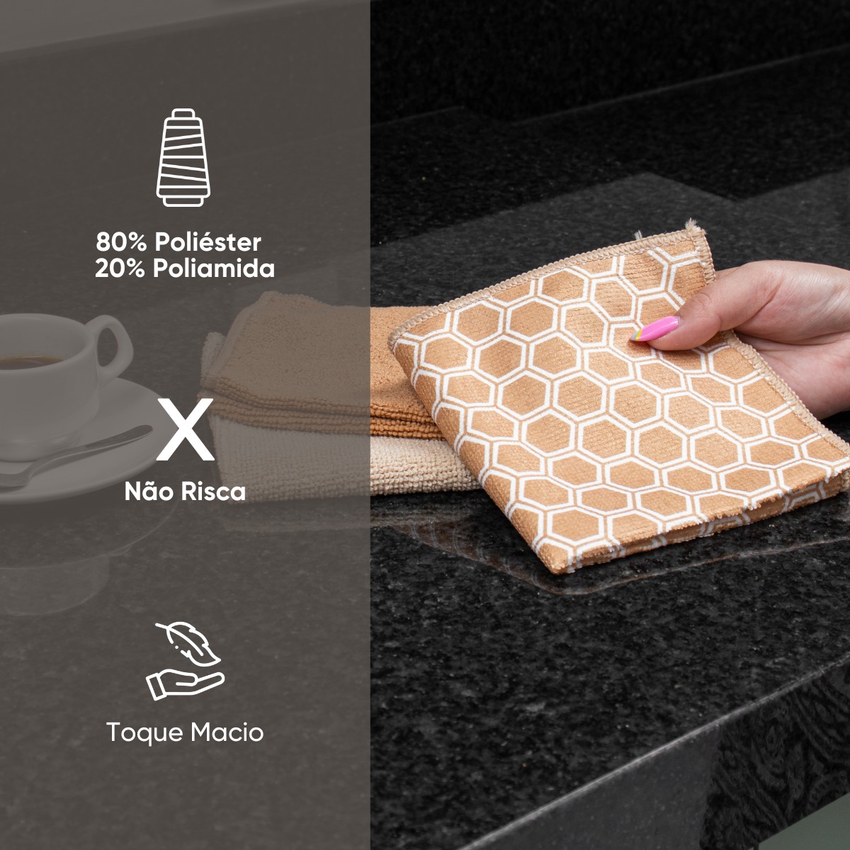 kit pano multiuso 3pecas macio appel home