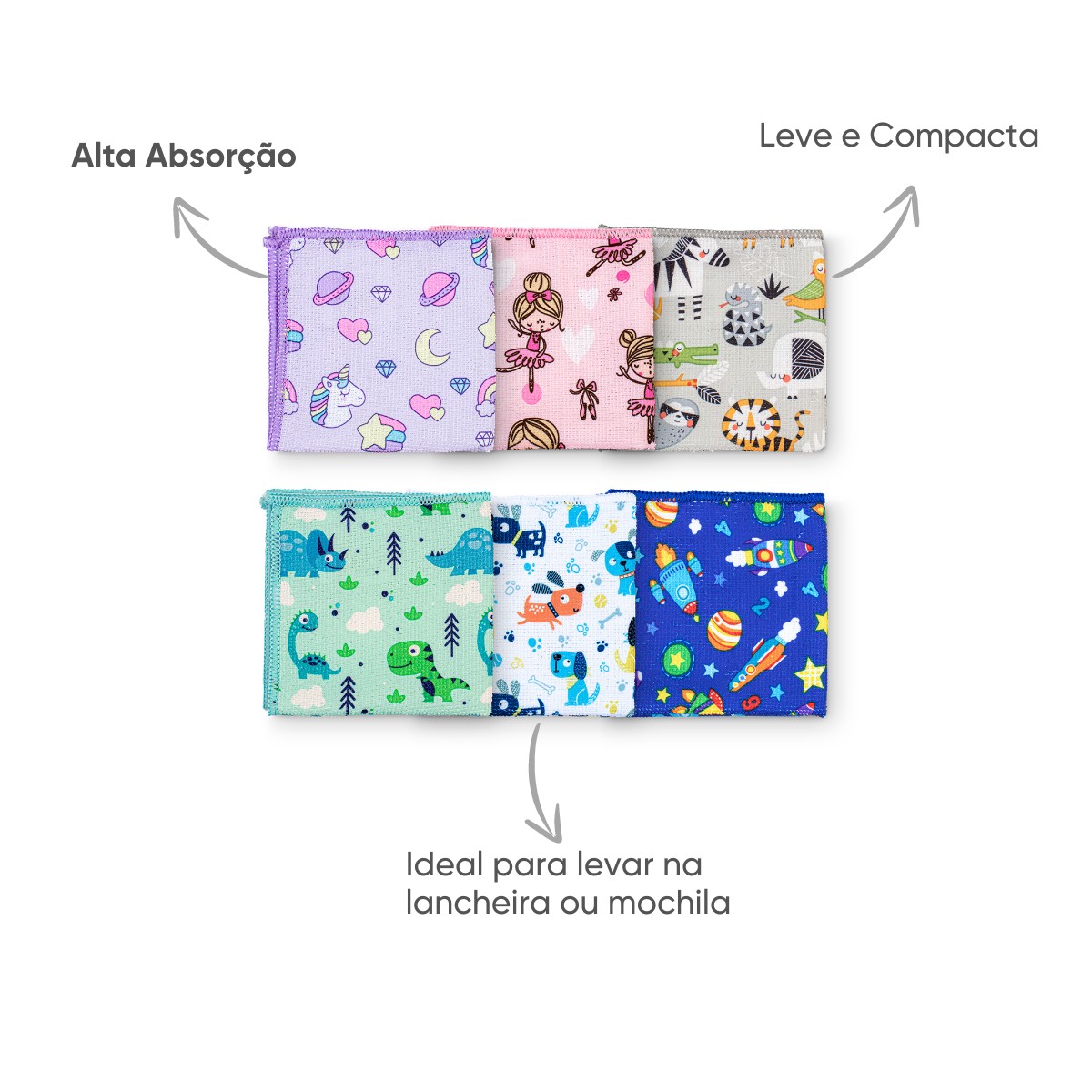 toalinha de boca kids appel home