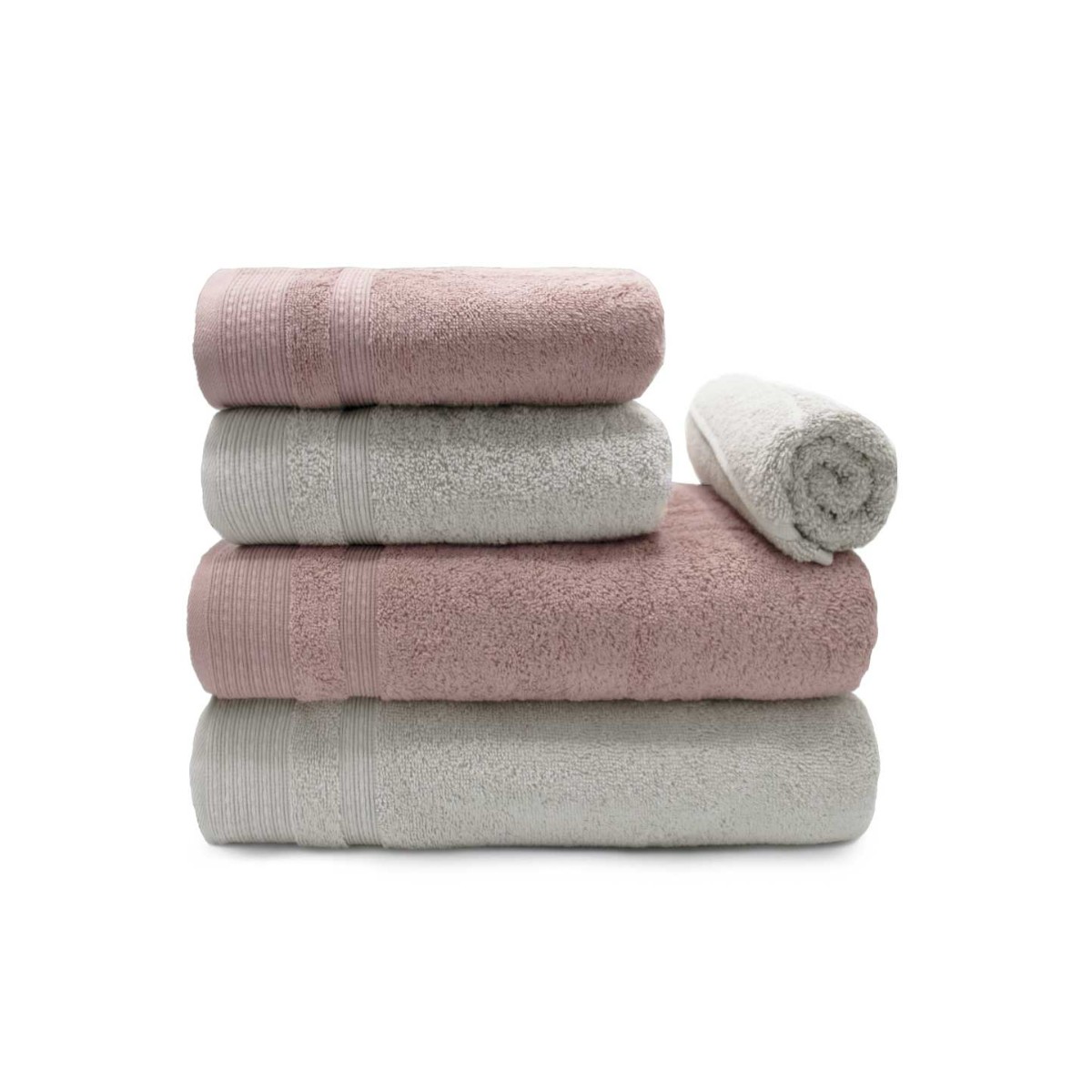 jogo 5 pcs malva doce prata