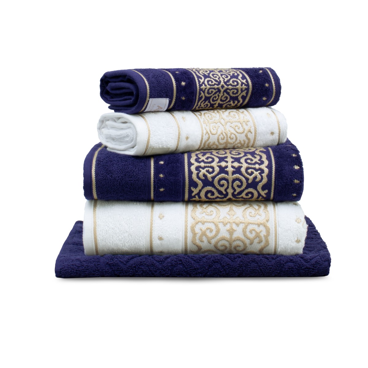 jogo 5 pecas ametista branco