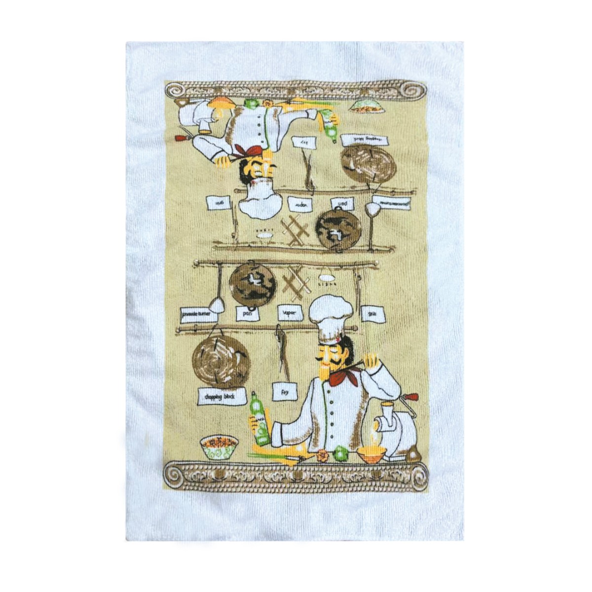 pano felpudo avulso cozinheiro