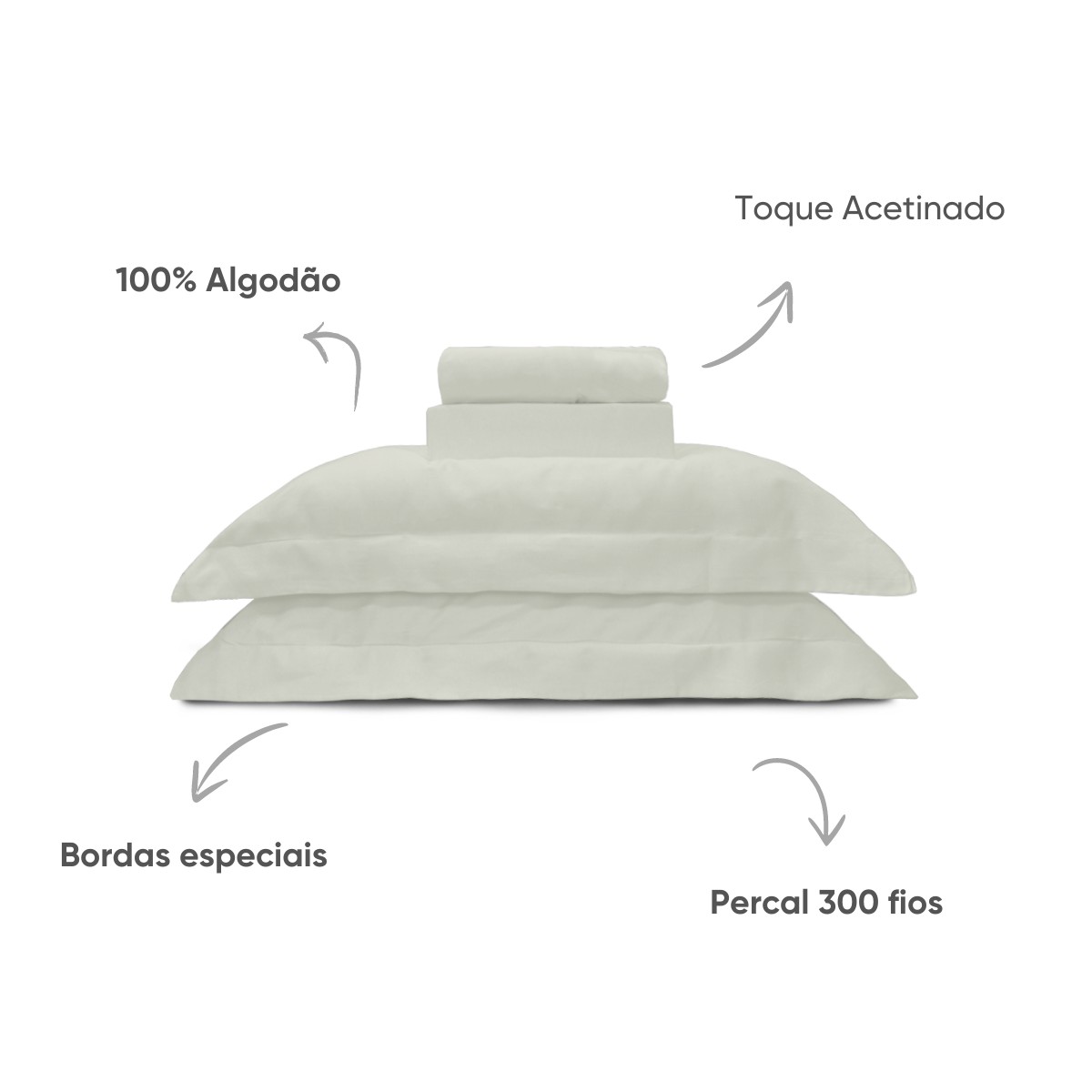 jogo de cama liso nobless 300 fios appel 27