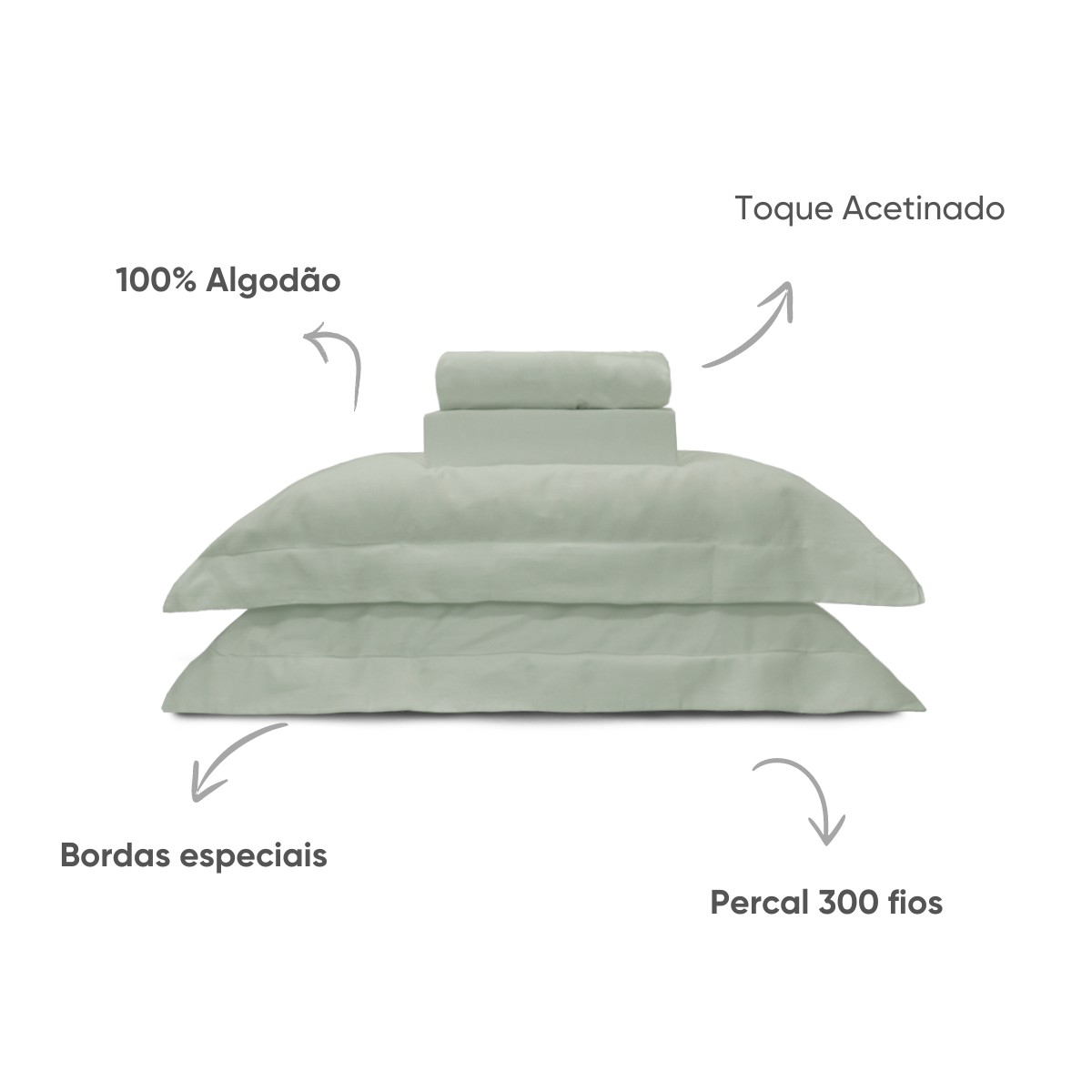 jogo de cama liso nobless 300 fios appel 30