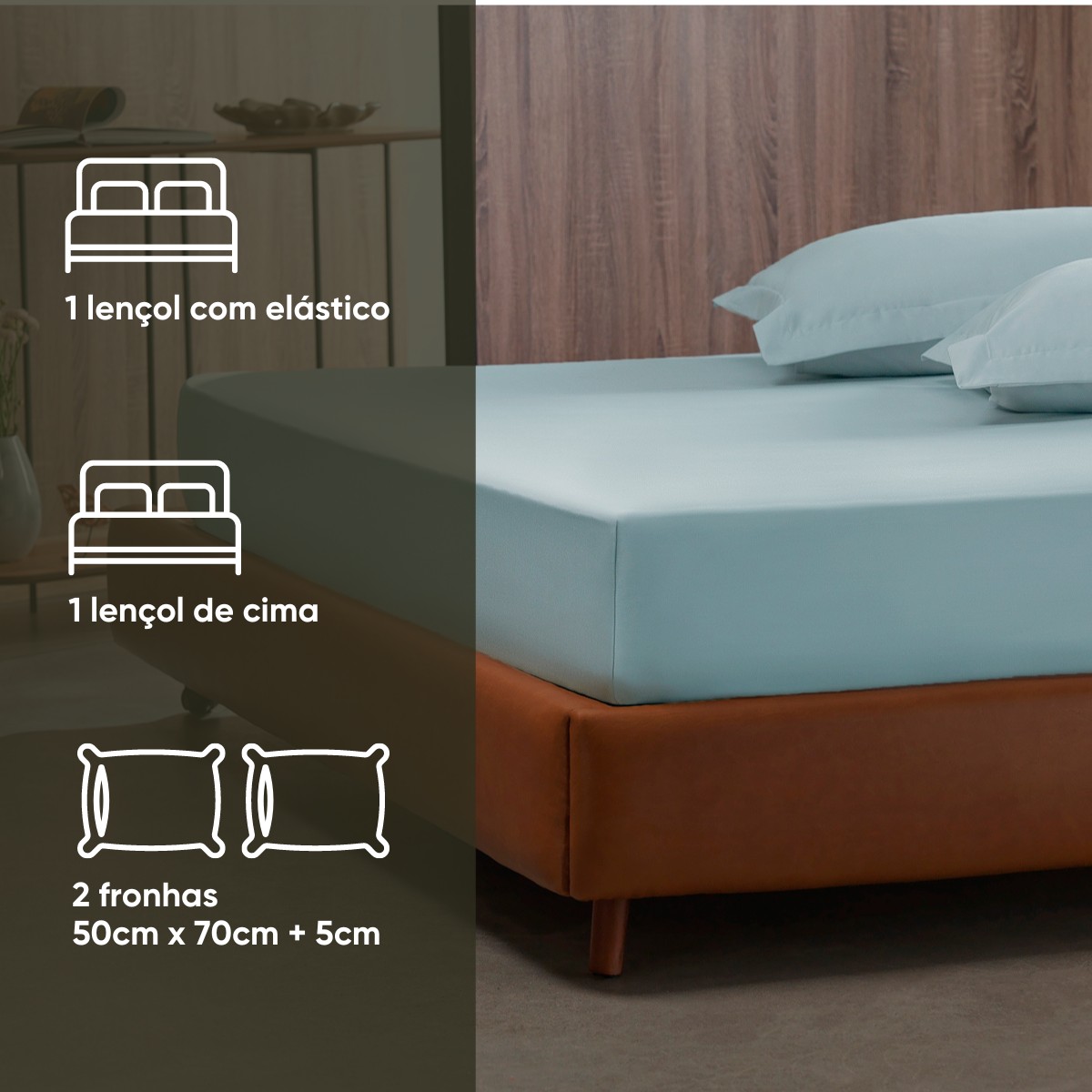 jogo de cama liso nobless 300 fios appel 33