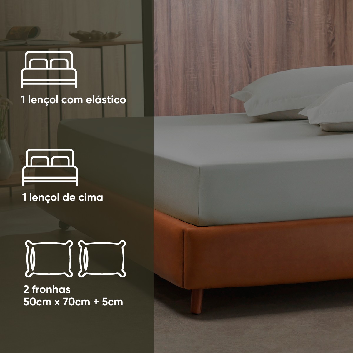 jogo de cama liso nobless 300 fios appel 35