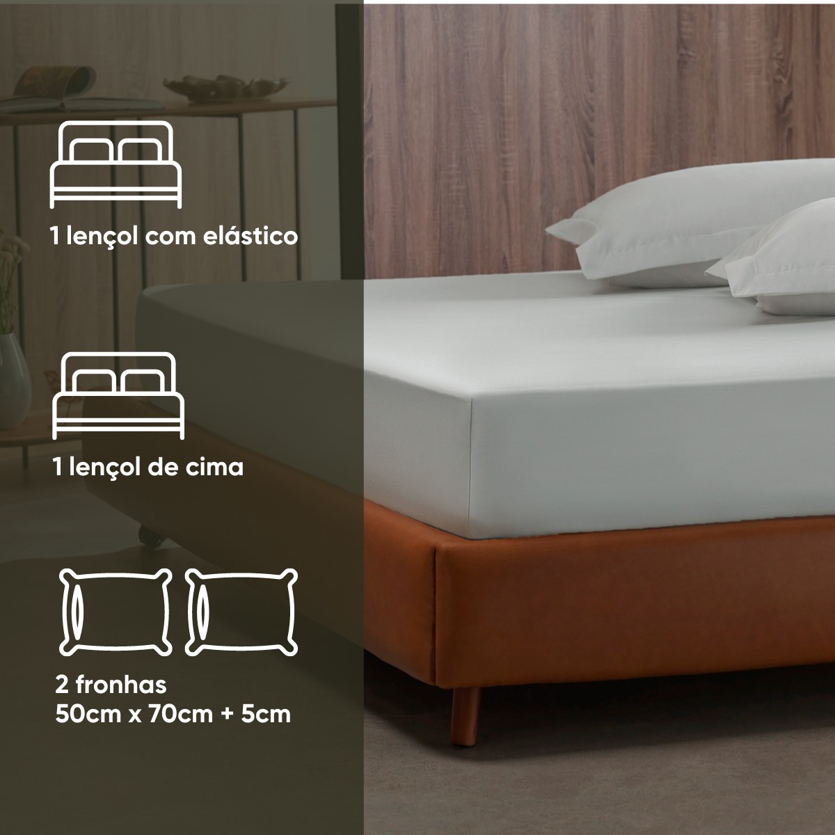 jogo de cama liso nobless 300 fios appel 36