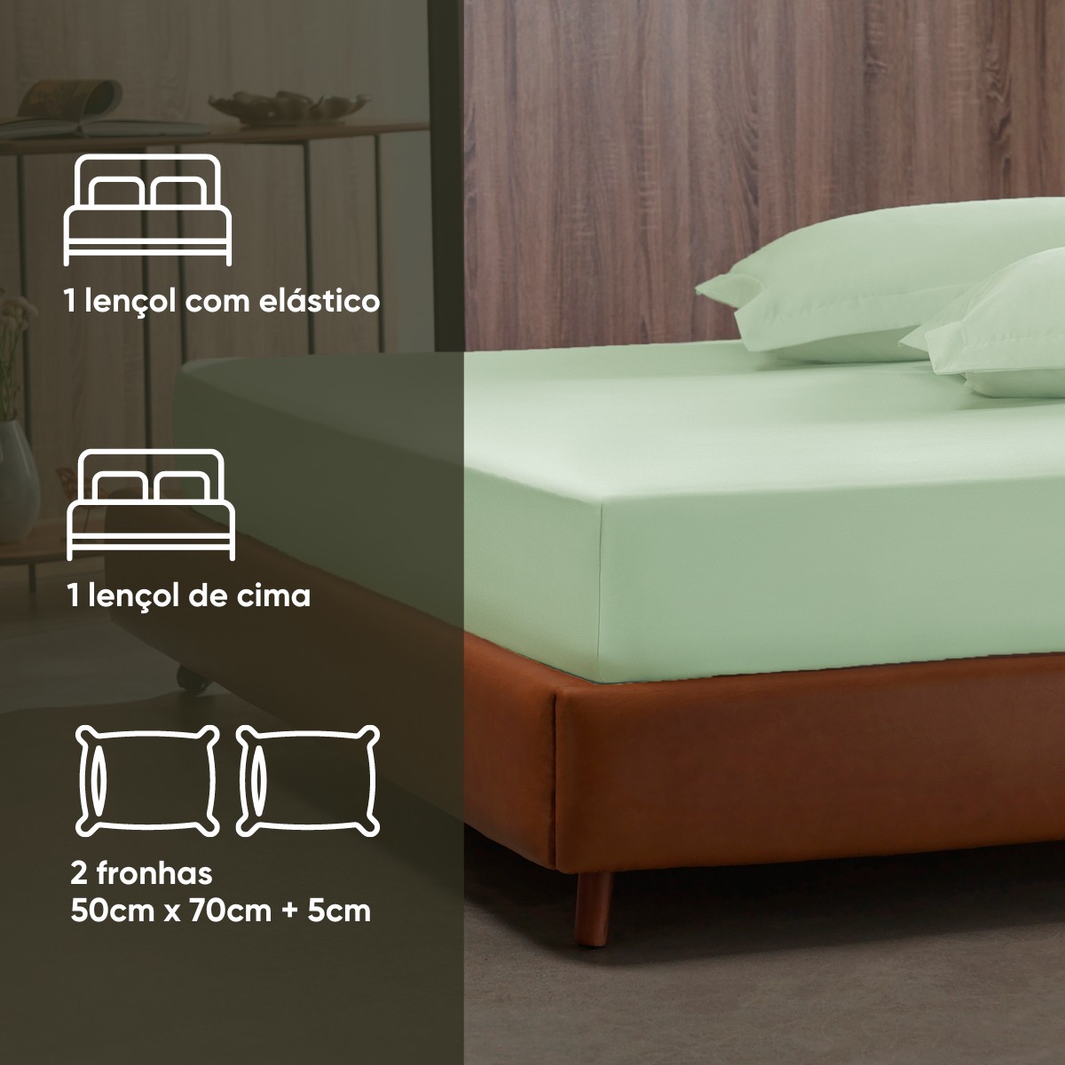 jogo de cama liso nobless 300 fios appel 37