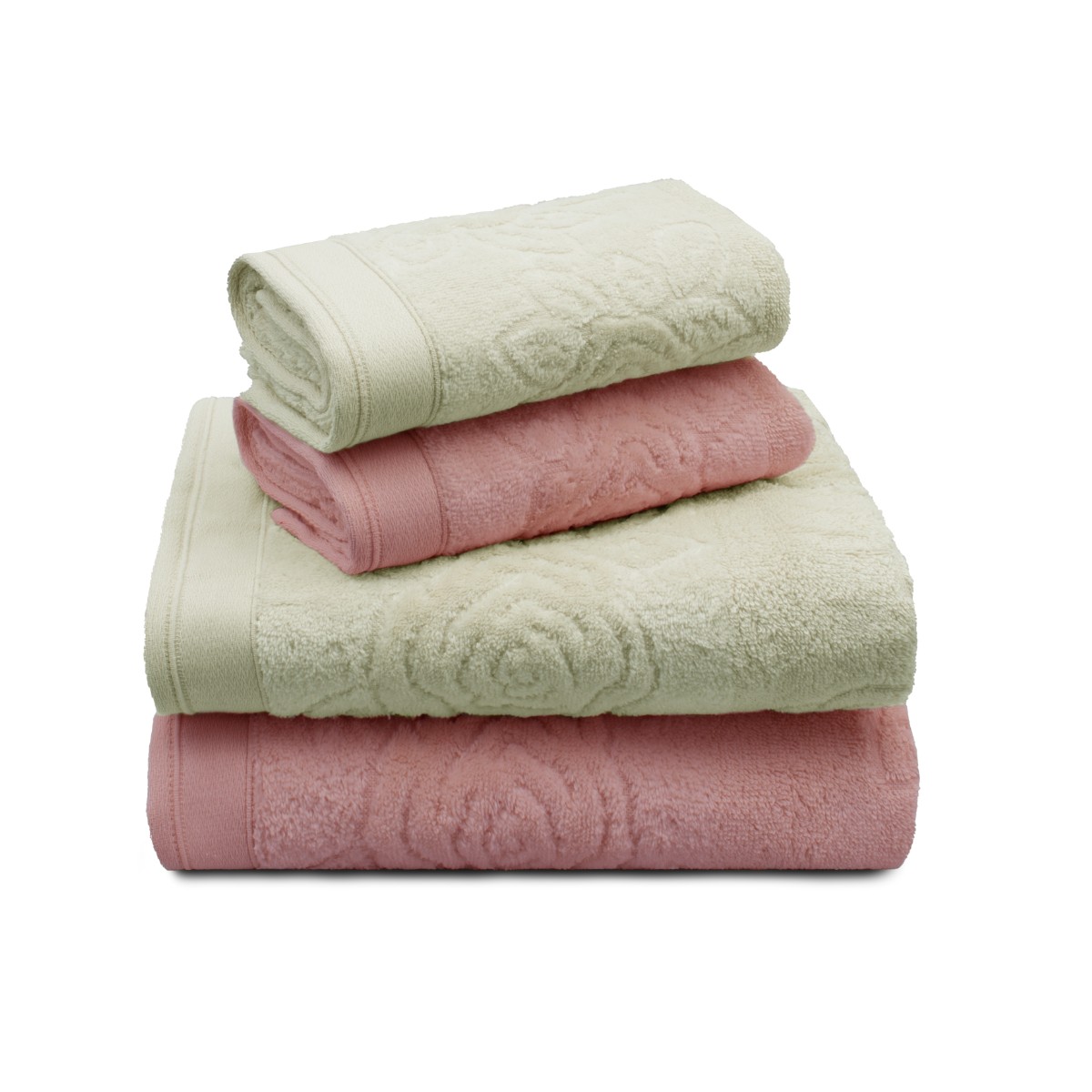 jogo 4 pcs nude rose misty