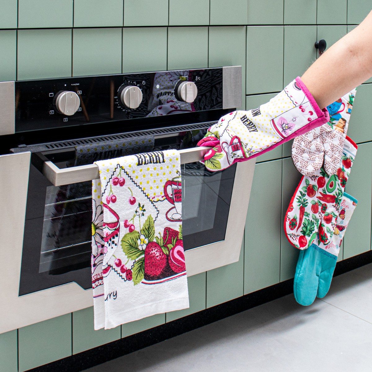 kit luva pano de copa appel home