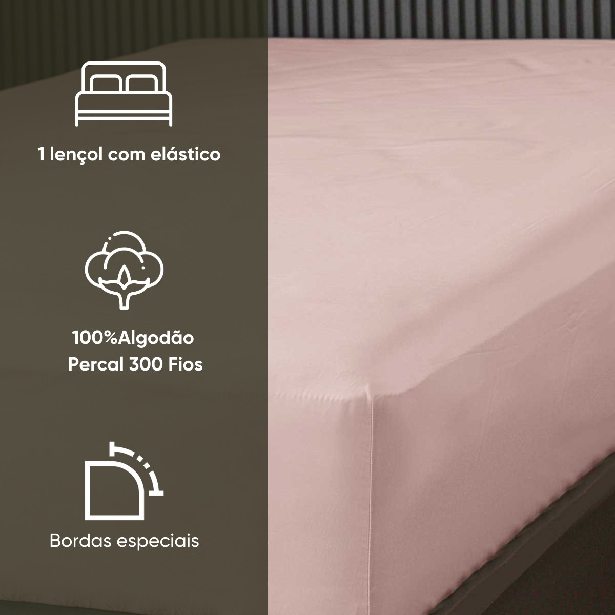 lencol com elastico liso nobless appel 42