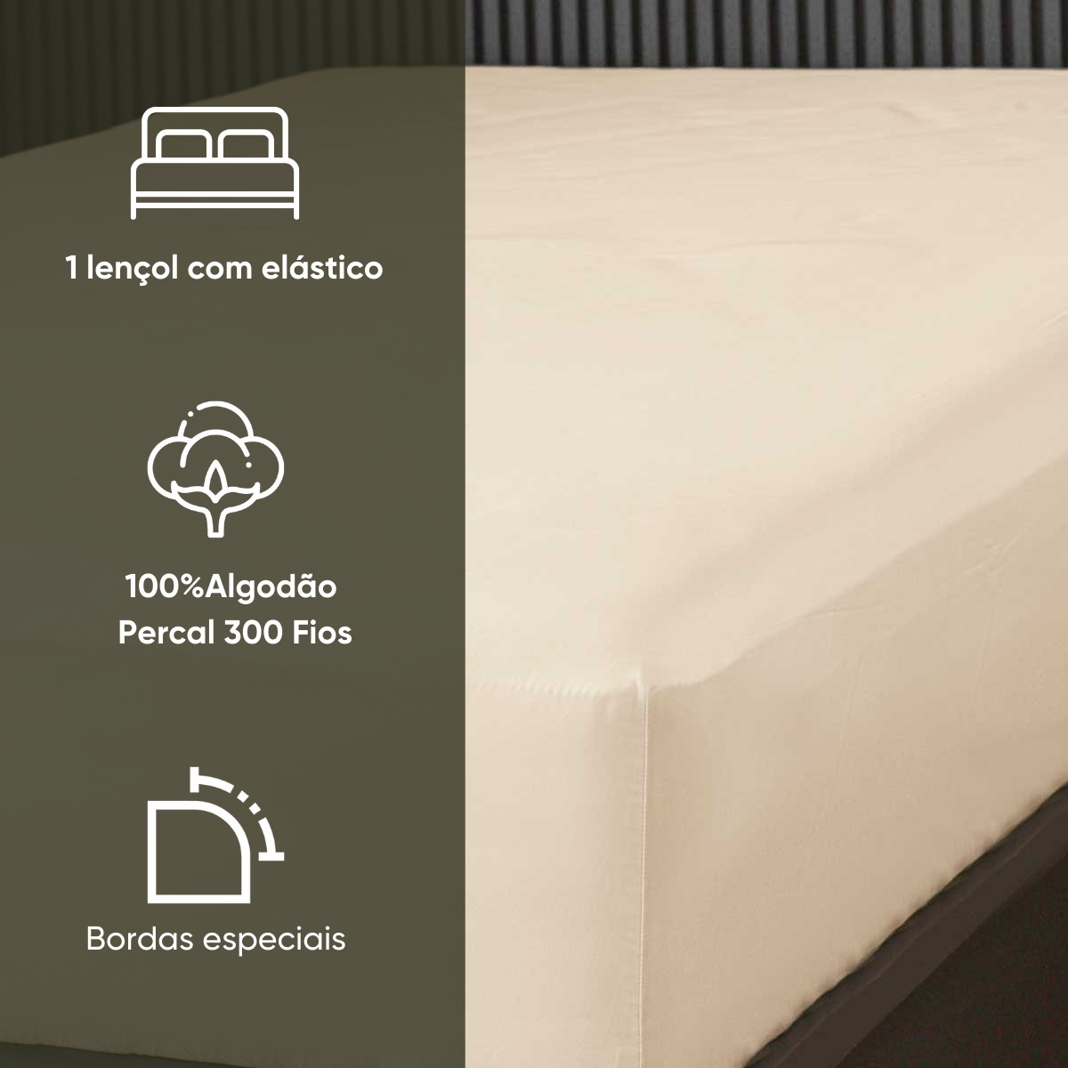lencol com elastico liso nobless appel 44