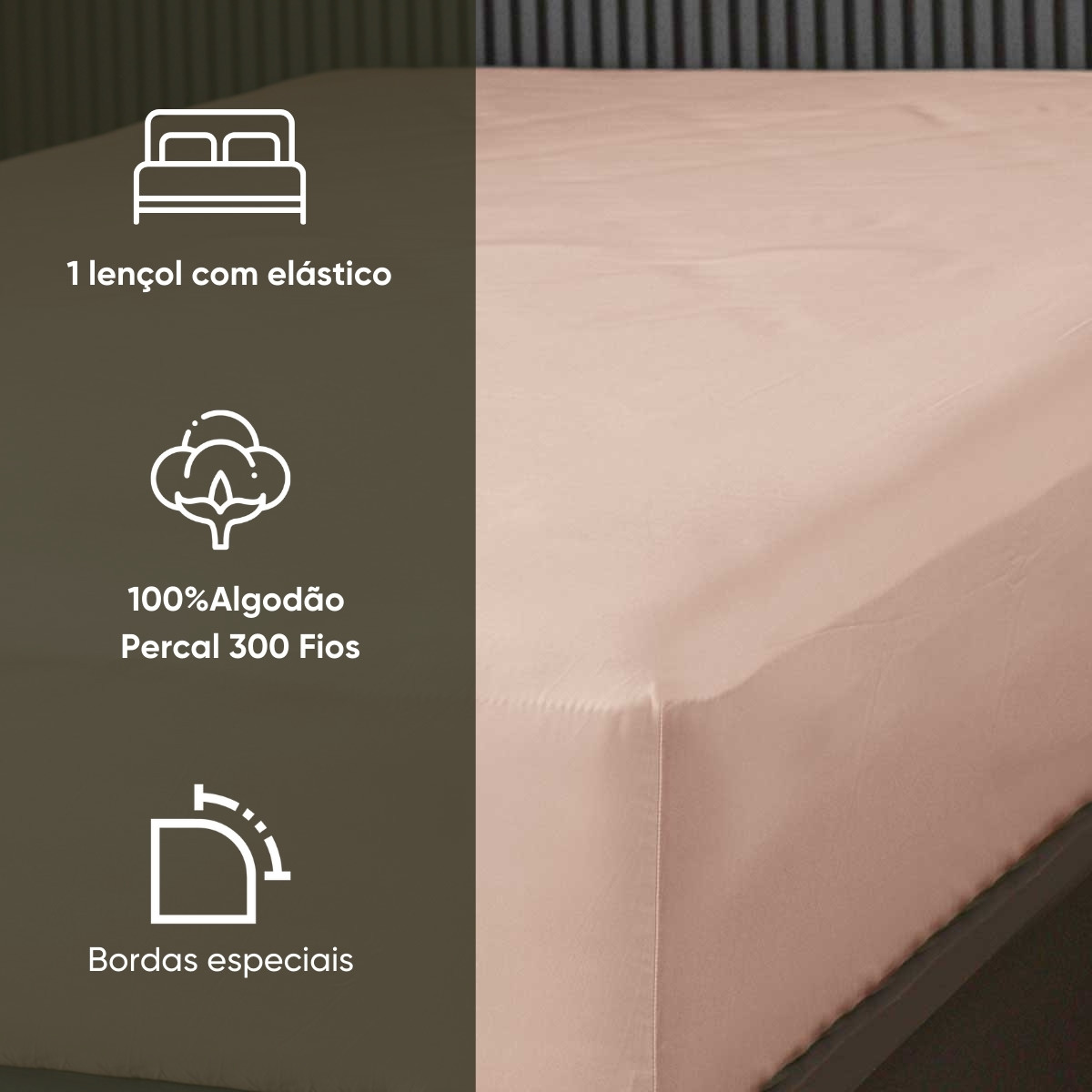 lencol com elastico liso nobless appel 47