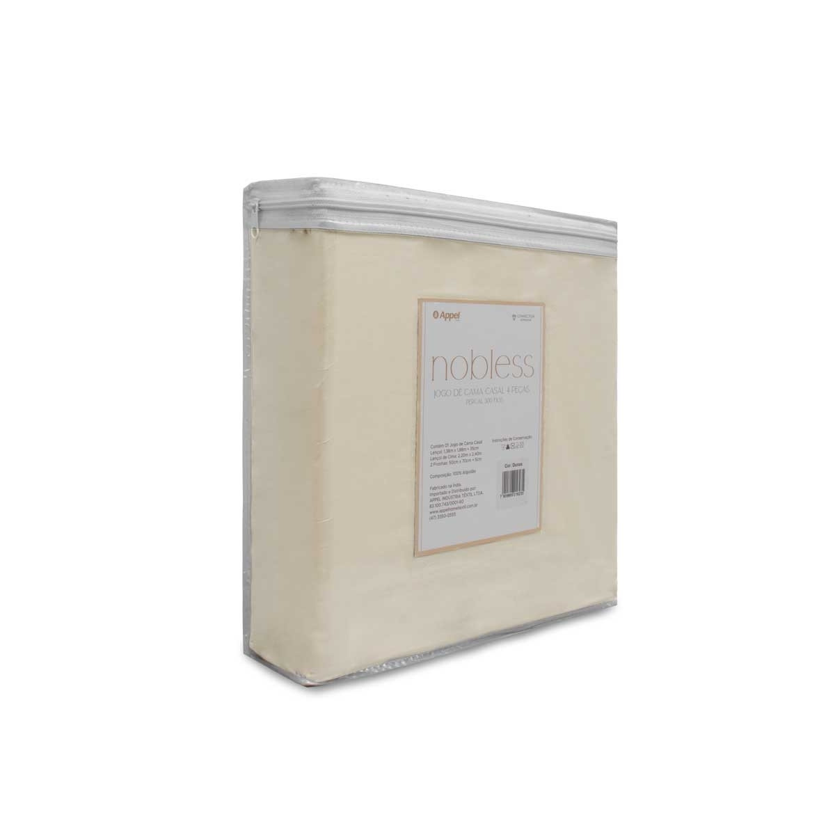 lencol com elastico liso nobless appel 30