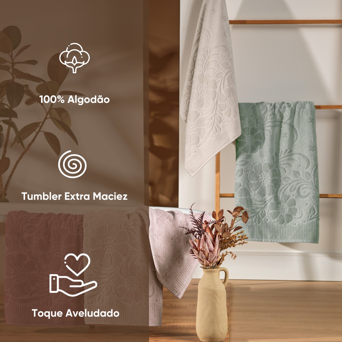 detalhes rosto banho