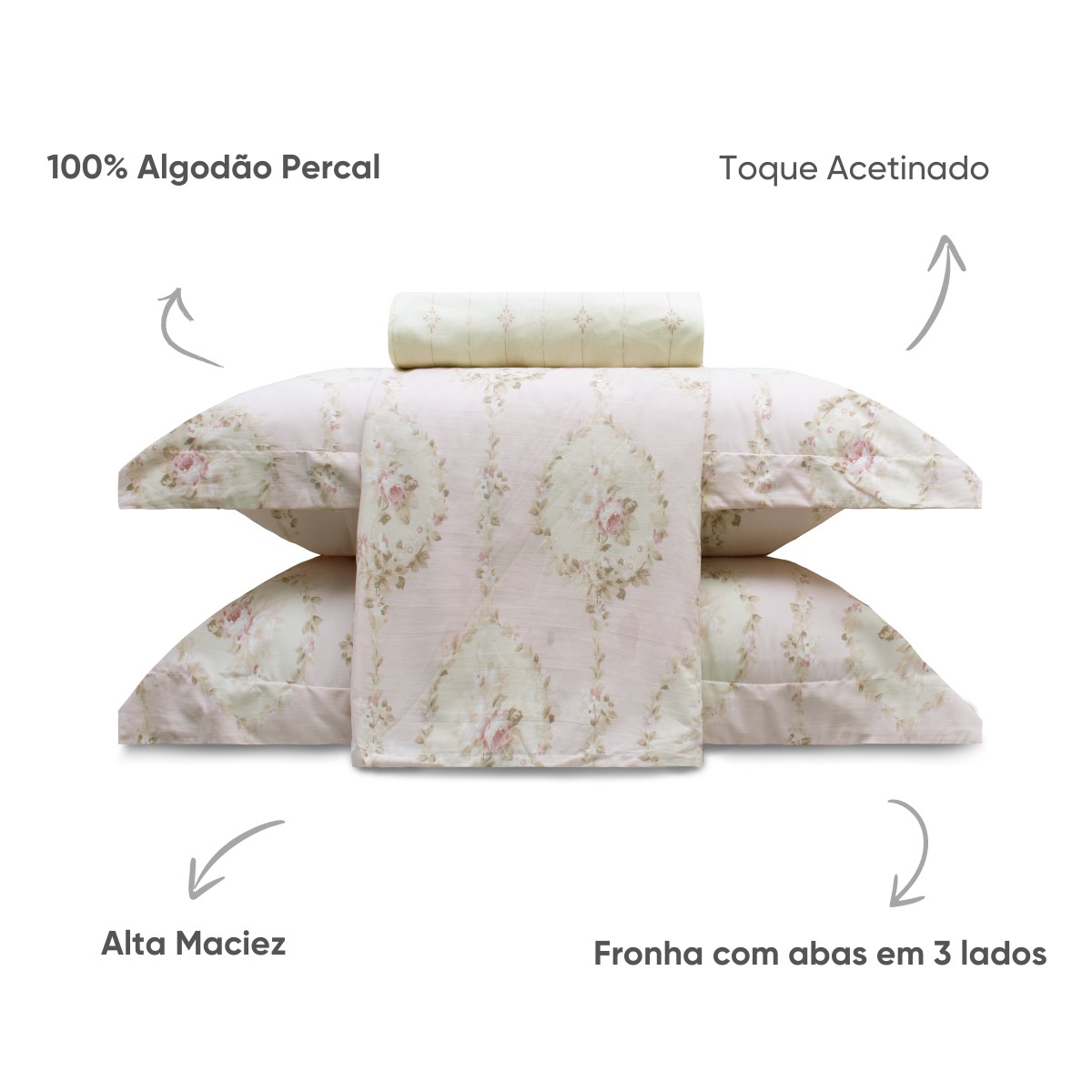 jogo de cama cotton dreams appel 23