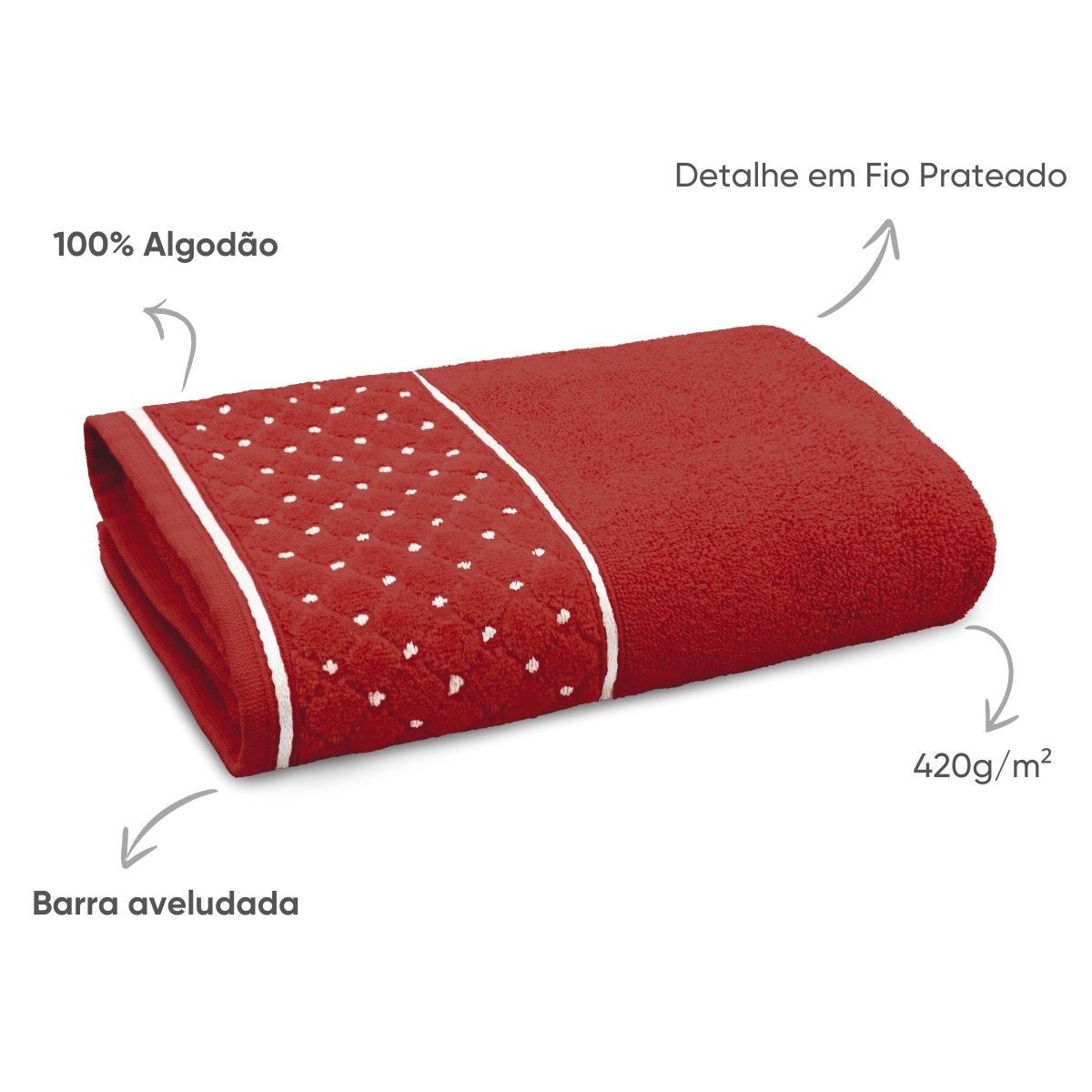 02 jogo de banho 4 pecas fio retorcido safira appel home