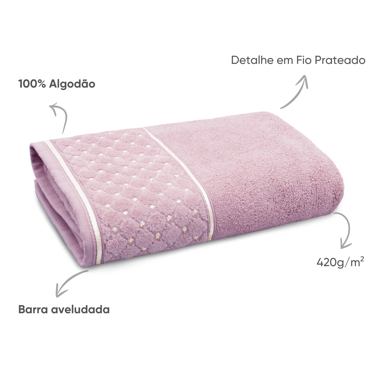 03 jogo de banho 4 pecas fio retorcido safira appel home