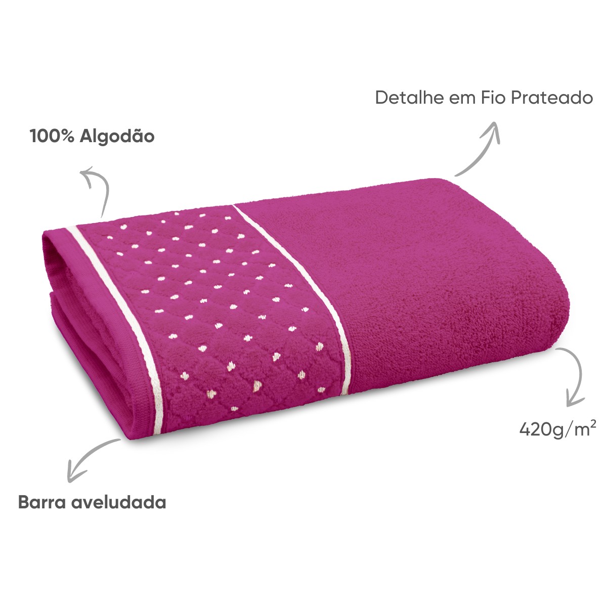 04 jogo de banho 4 pecas fio retorcido safira appel home