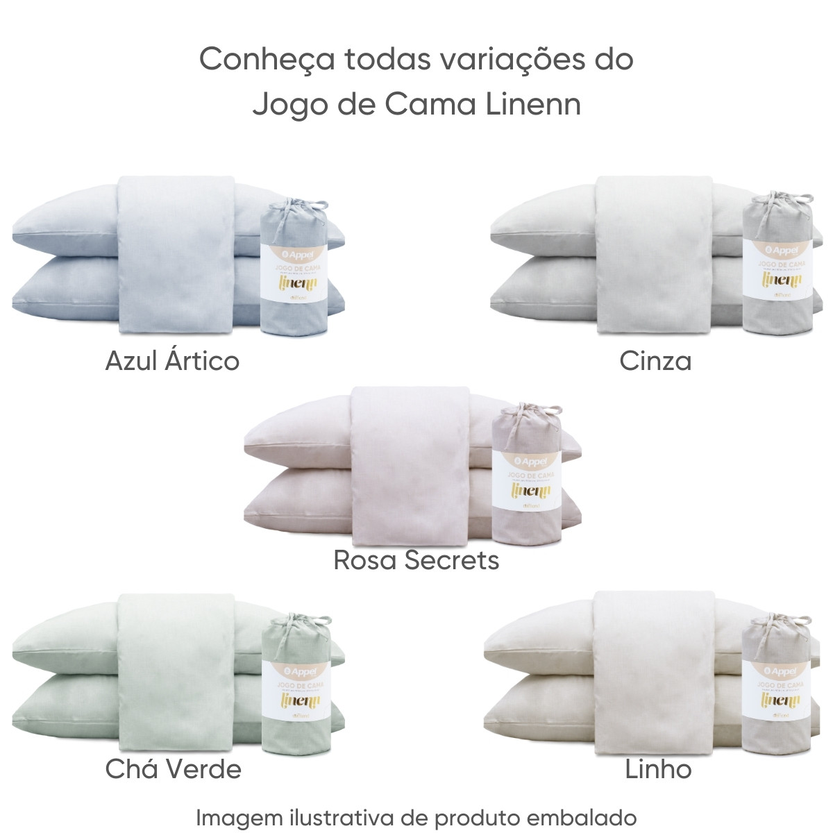 jogo de cama linenn 30