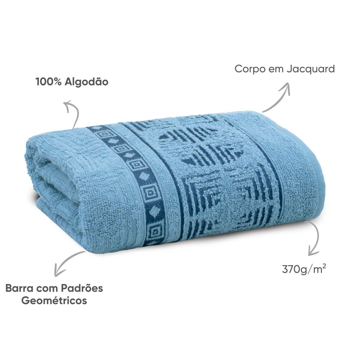 02 jogo de banho 4 pecas fio retorcido volare appel home