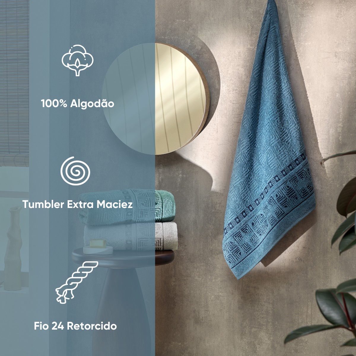 detalhes rosto banho