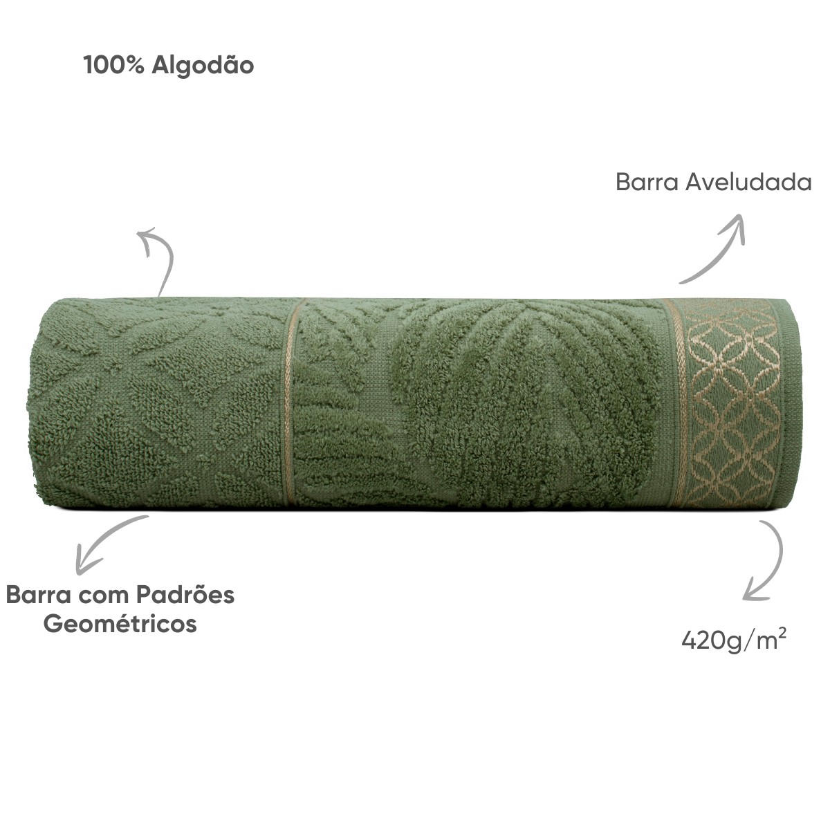 01 toalha de banho fio retorcido nativa appel home