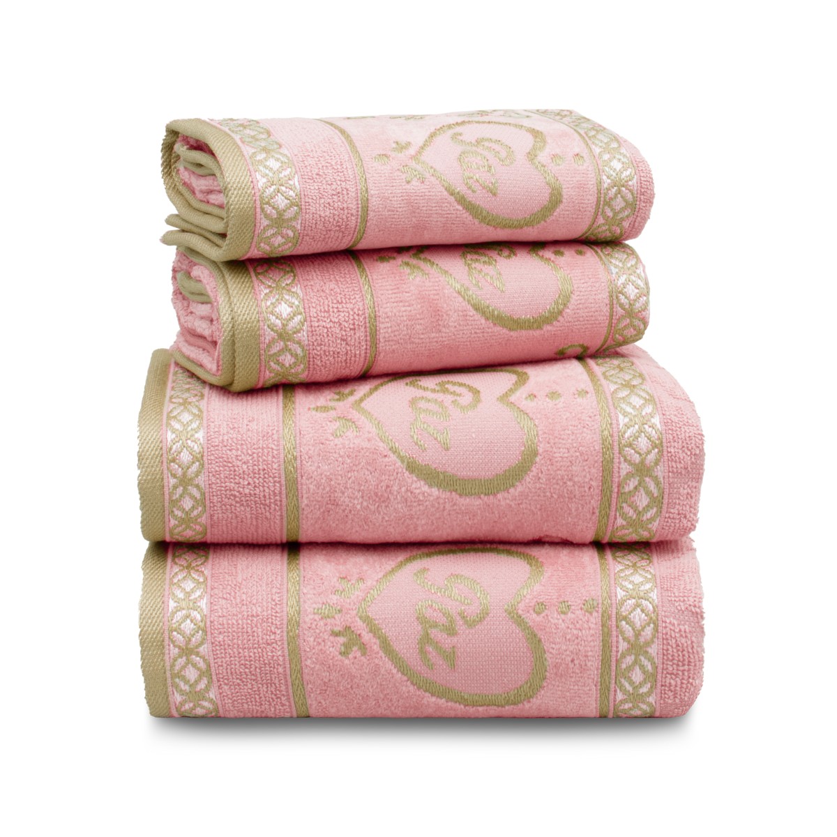 jogo 4 pcs rosa poeme