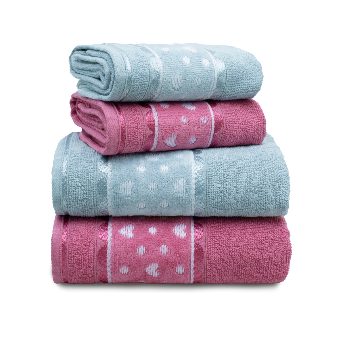 jogo 4 pcs azul bali ipe rosa