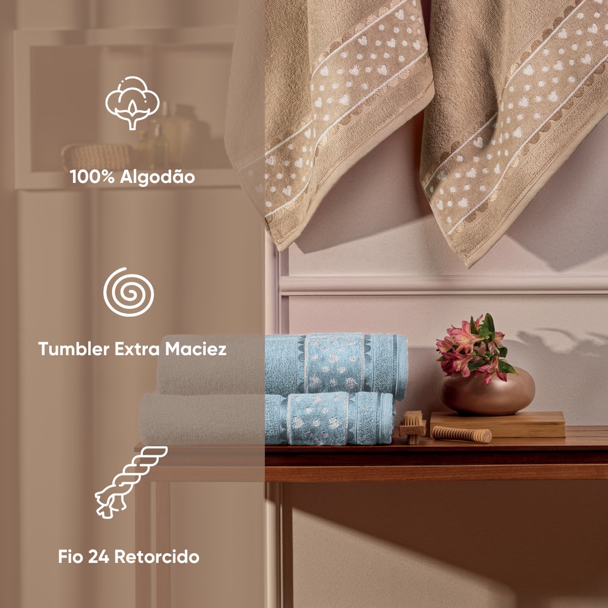 detalhes rosto banho