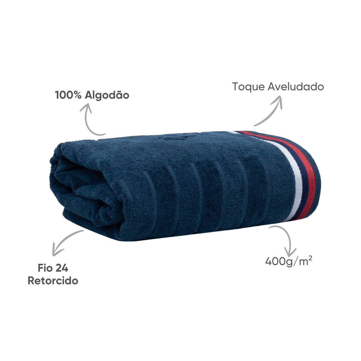 toalha beach algodao appel home maritimo