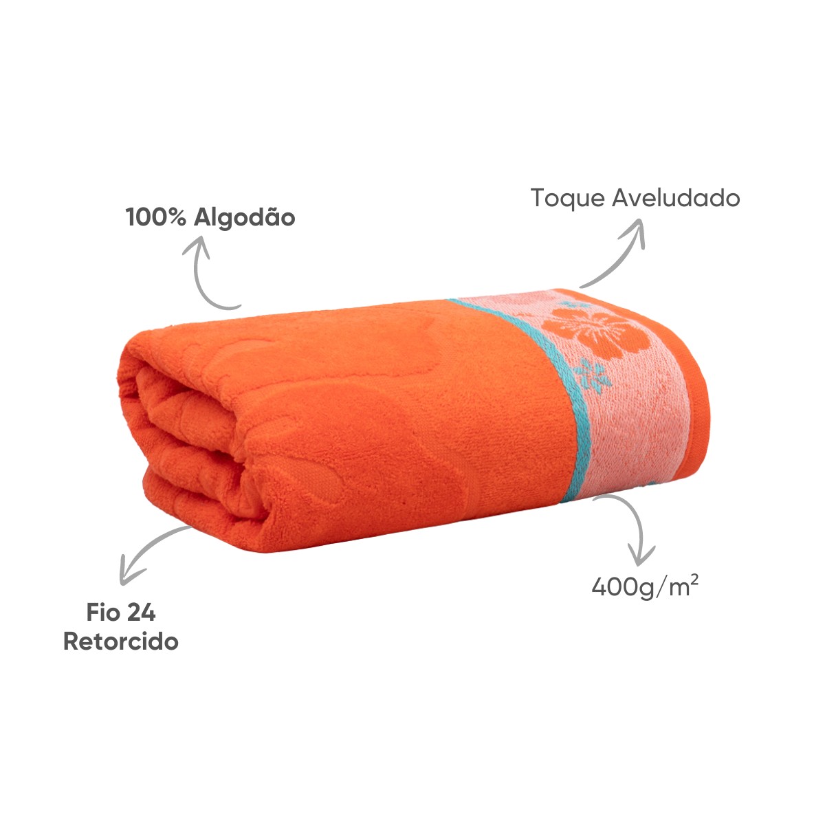 toalha beach algodao appel home tropical