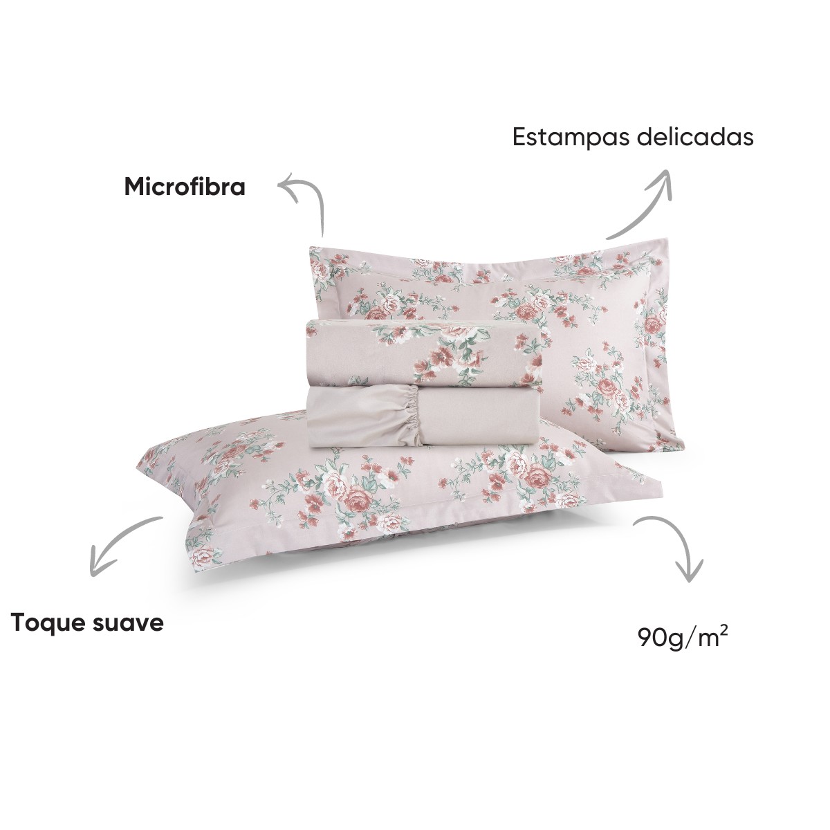 jogo de cama estampado appel home belis