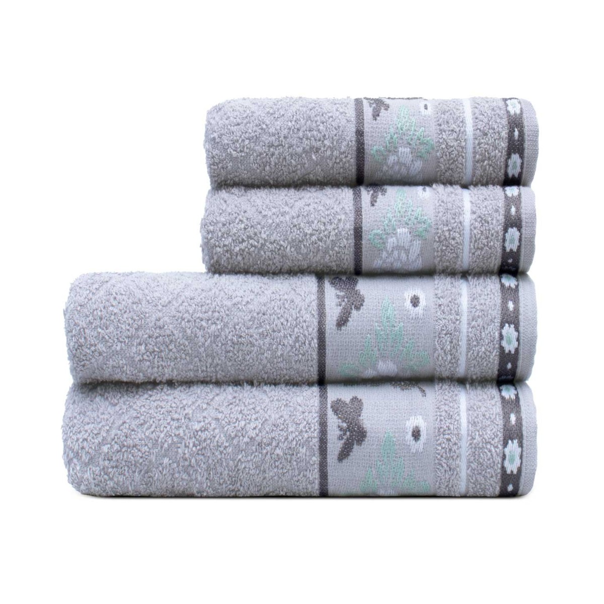 jogo 4 pcs cinza amianto