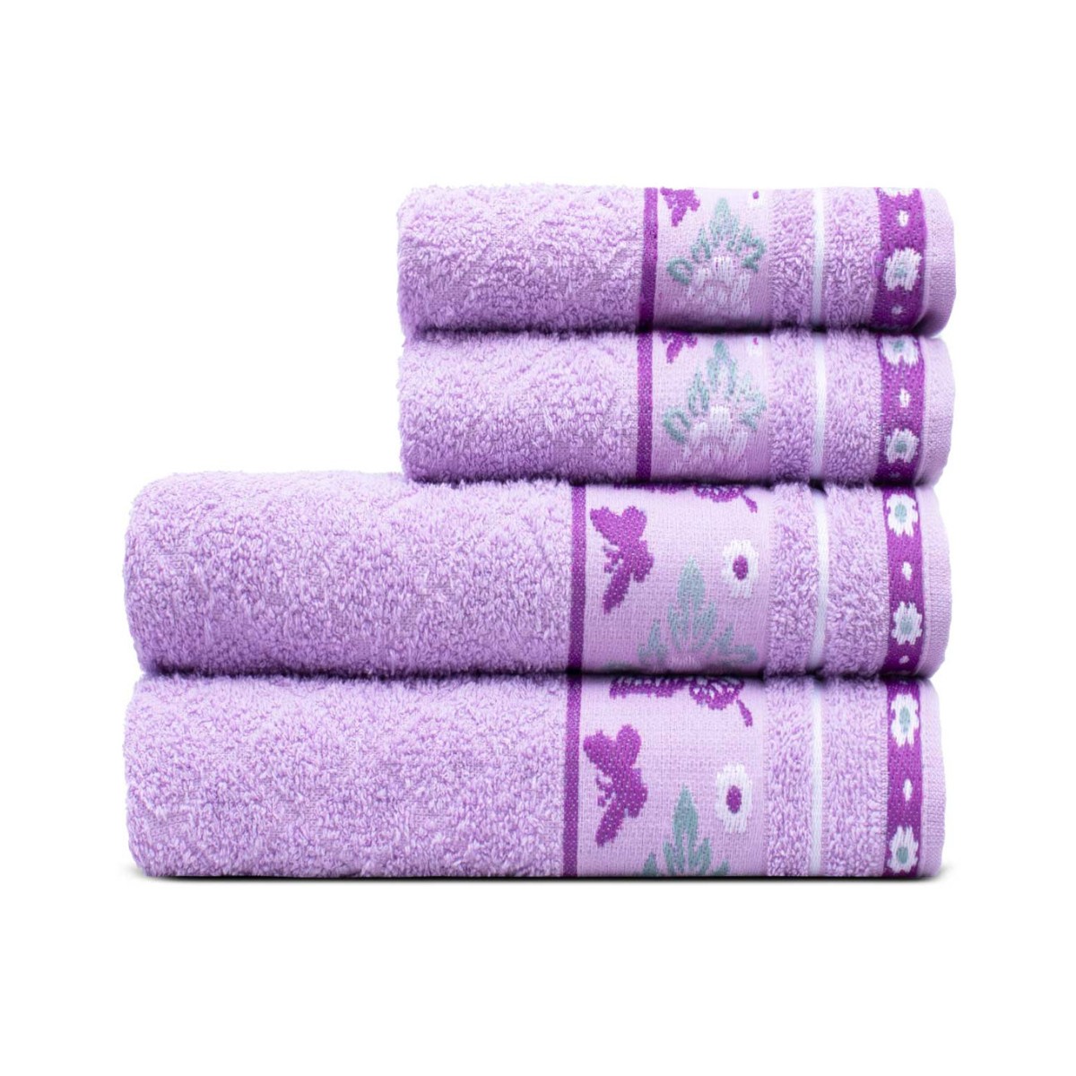 jogo 4 pcs lilas