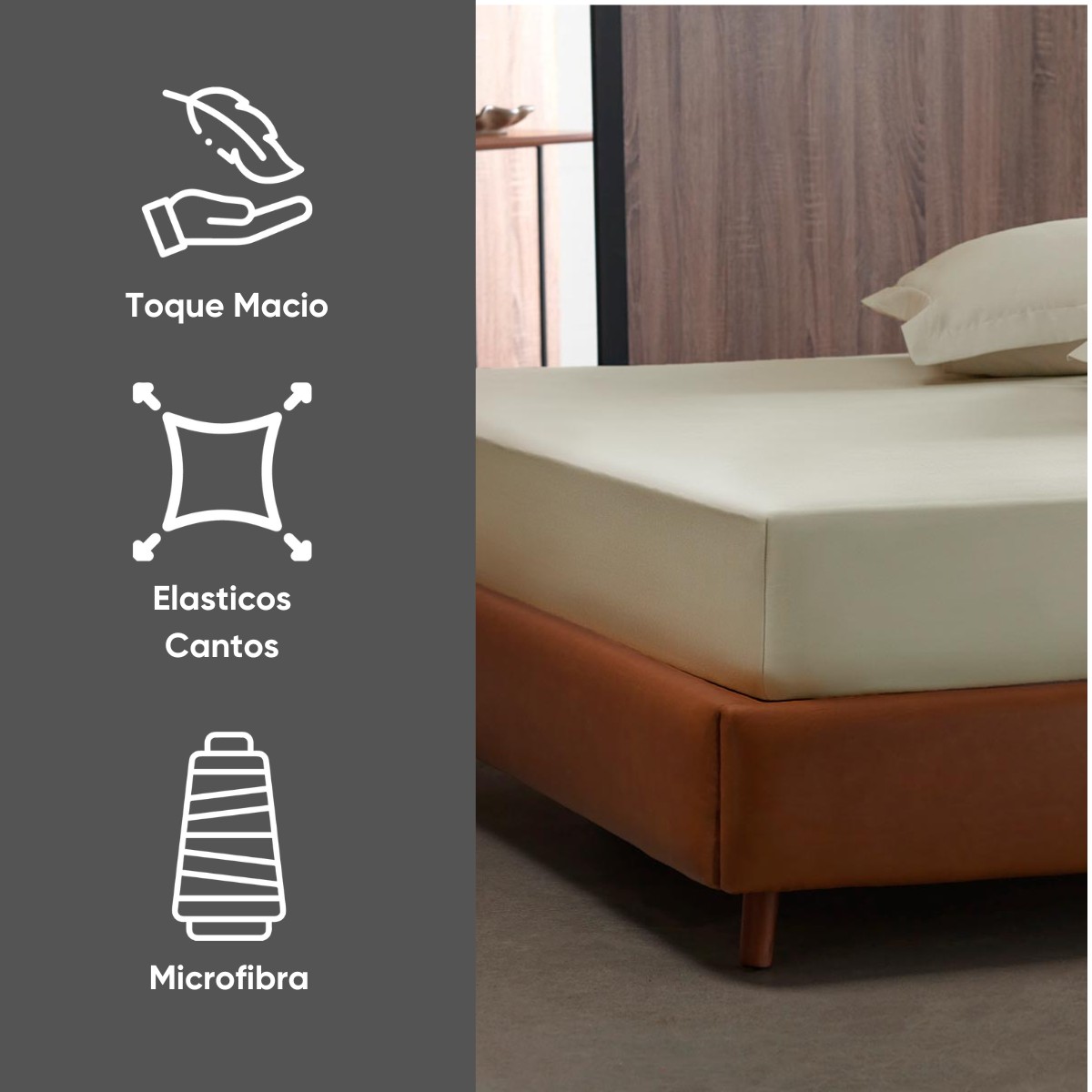 lencol charme cores camel