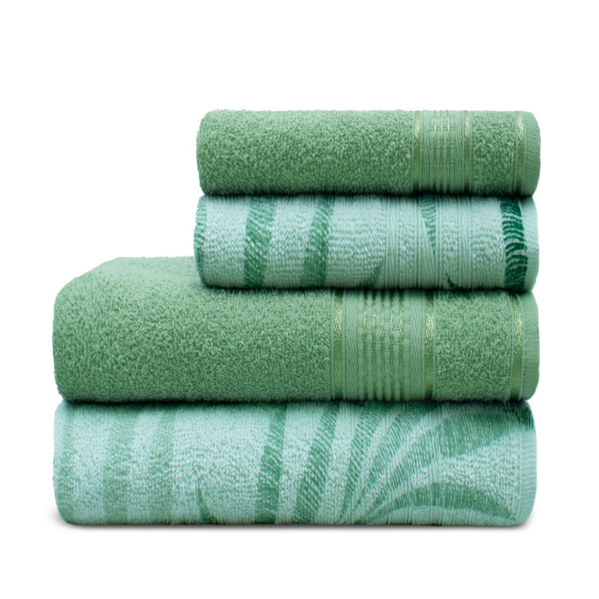 jogo 4 pcs verde folhas verde eucalipto