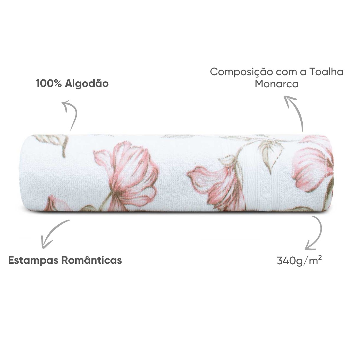 detalhes branco floral