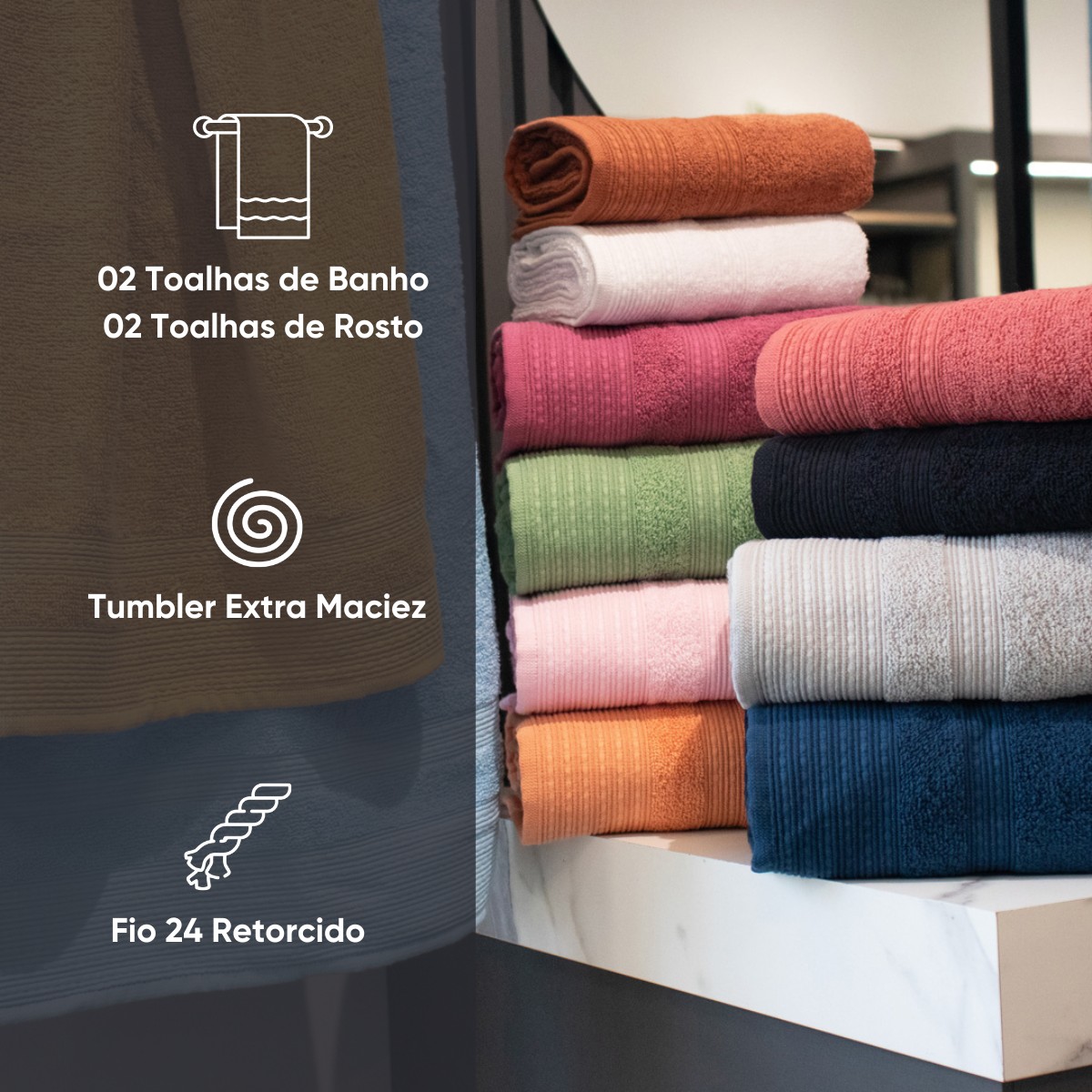 jogo de toalhas 4 pecas cosmopolita appel home