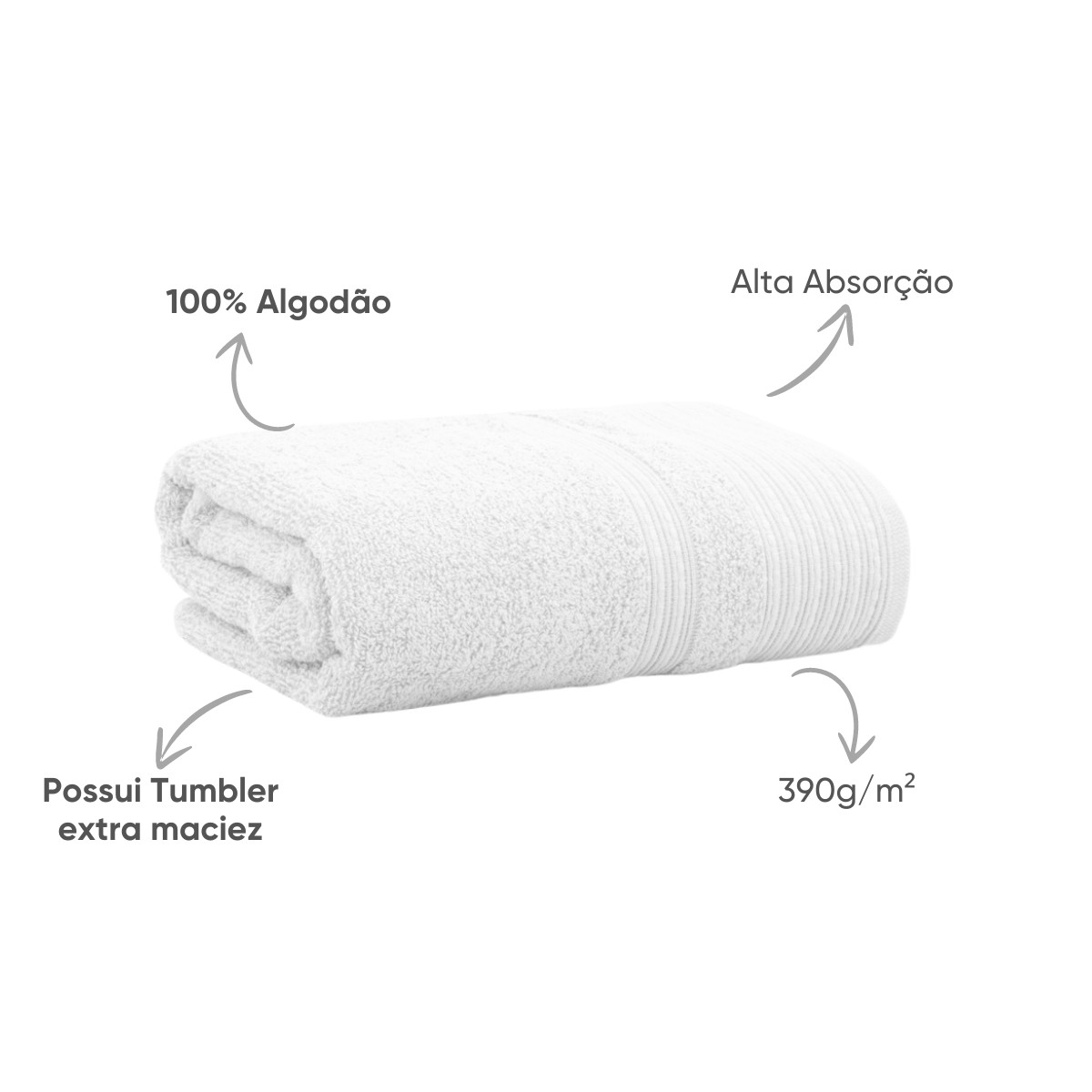 toalha cosmopolita banho e rosto branco