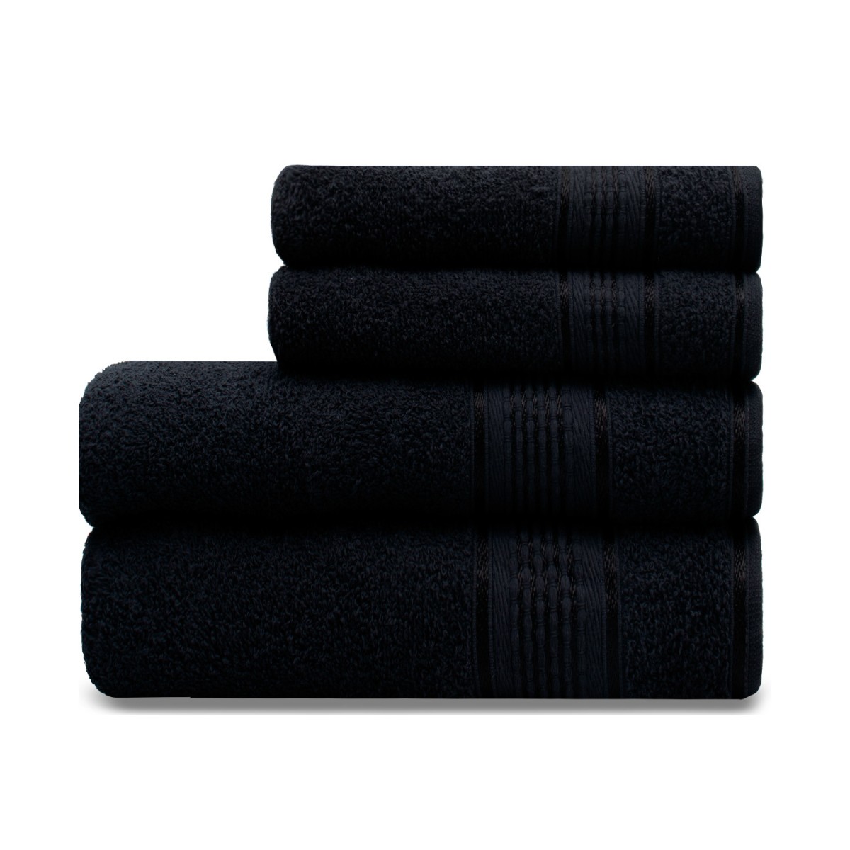 jogo 4 pcs preto mocarca