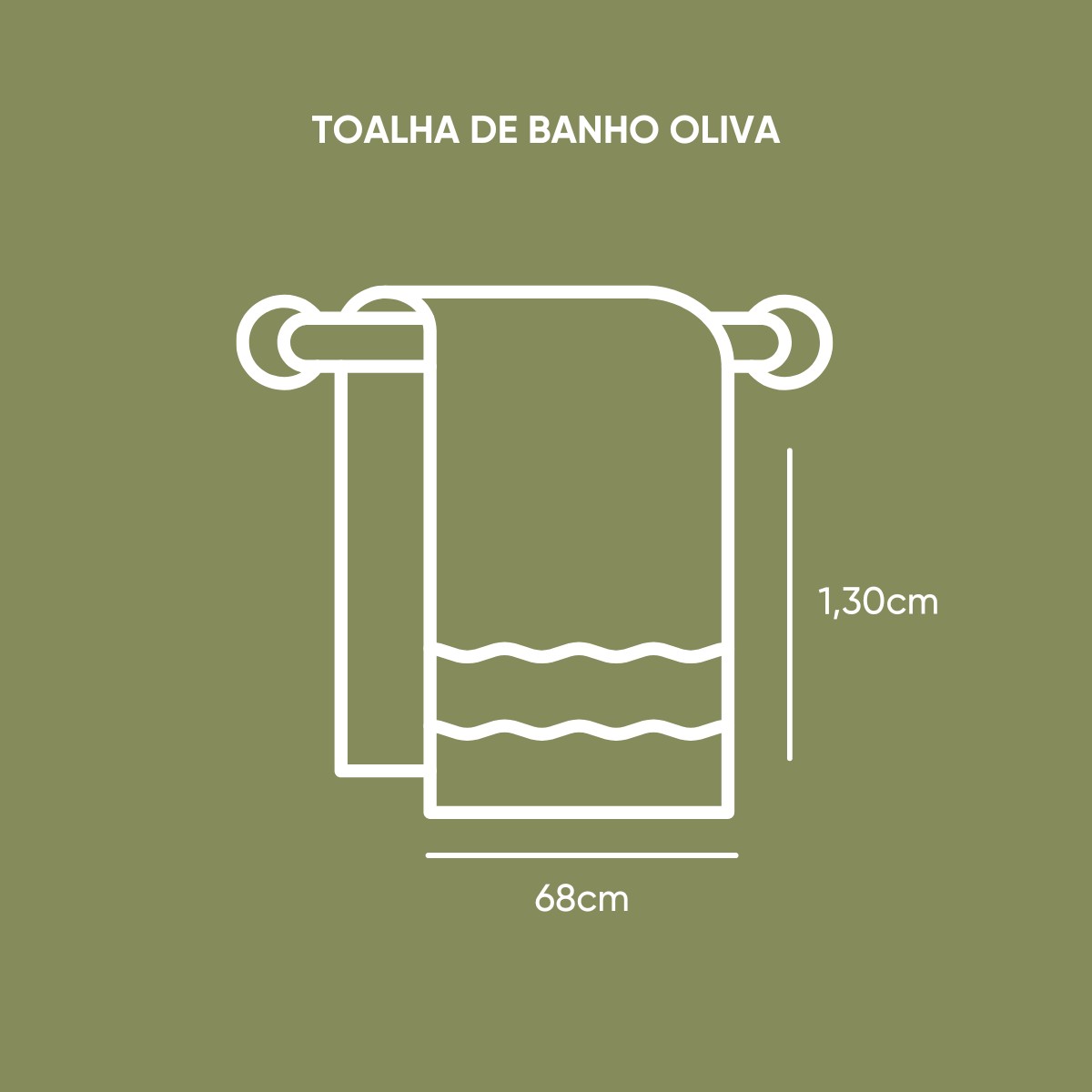 medida banho oliva